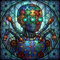 Stained Glass style avatar example