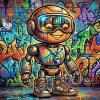 Graffiti style avatar example