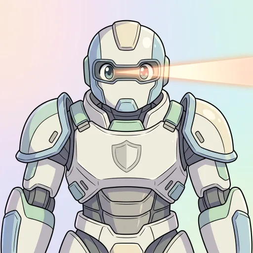 AI-generated Guardian Anime robot avatar