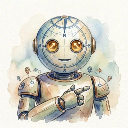 AI-generated Navigator Watercolor robot avatar