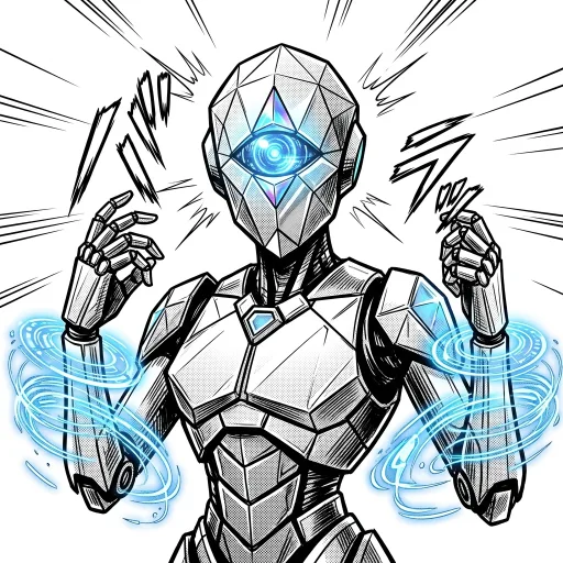 AI-generated Oracle Ink & Manga robot avatar
