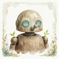 Watercolor style avatar example